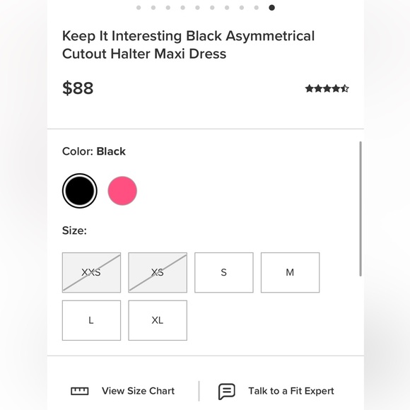 NWT Lulu’s Black Asymmetrical Black Dress - Picture 5 of 7